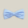 Light blue pre-tied bow tie with a finely textured woven silk finish