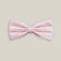 Soft pink pre-tied bow tie with a finely textured woven silk finish