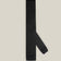 Black knitted tie with a textured surface and classic straight square end