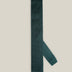 Deep green knitted tie with a textured surface and classic straight square end