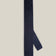 Navy knitted tie with a textured surface and classic straight square end