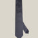 Navy woven silk tie with small light blue floral motifs by Stockholm Kravatt