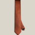 Stockholm Kravatt rust-coloured pure silk tie with a subtle Oxford texture