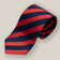 Navy & Red Regimental Striped Silk Tie